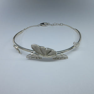 Silver Fancy Chain Bangle