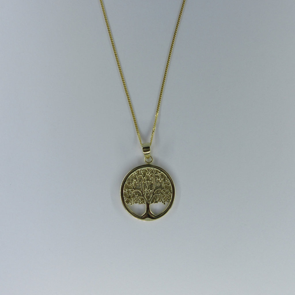 9ct Yellow Gold Tree of Life Necklace
