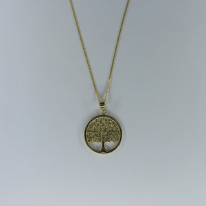 9ct Yellow Gold Tree of Life Necklace