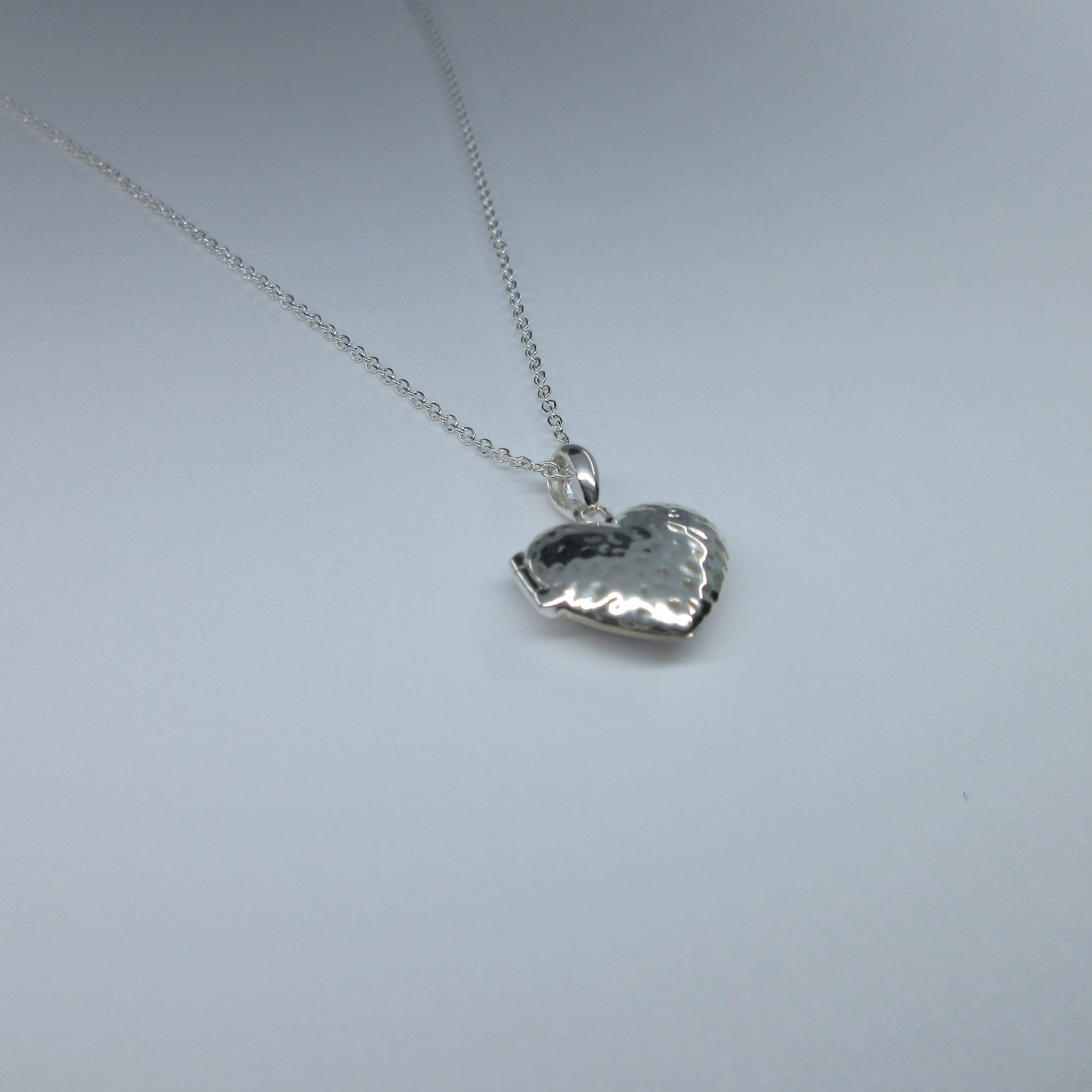 Silver Heart Locket Necklace