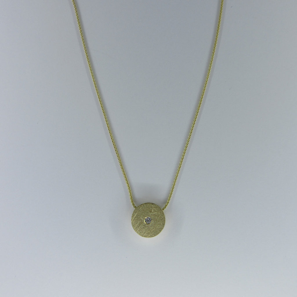 9ct Yellow Gold C/Z Necklace