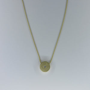 9ct Yellow Gold C/Z Necklace