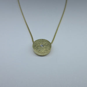 9ct Yellow Gold C/Z Necklace