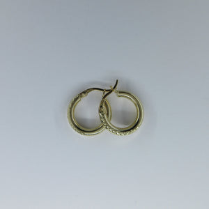 9ct Yellow Gold 14.5mm Hoop Earrings