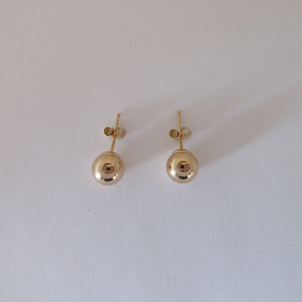 9ct Yellow Gold Ball Stud Earrings