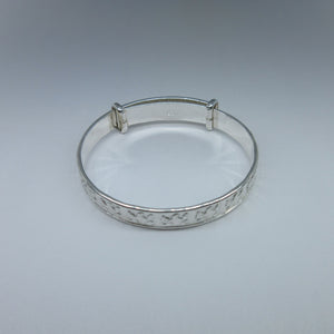 Babies/Childs Silver Expanding Bangle