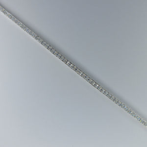 Ladies Silver C/Z Tennis Bracelet