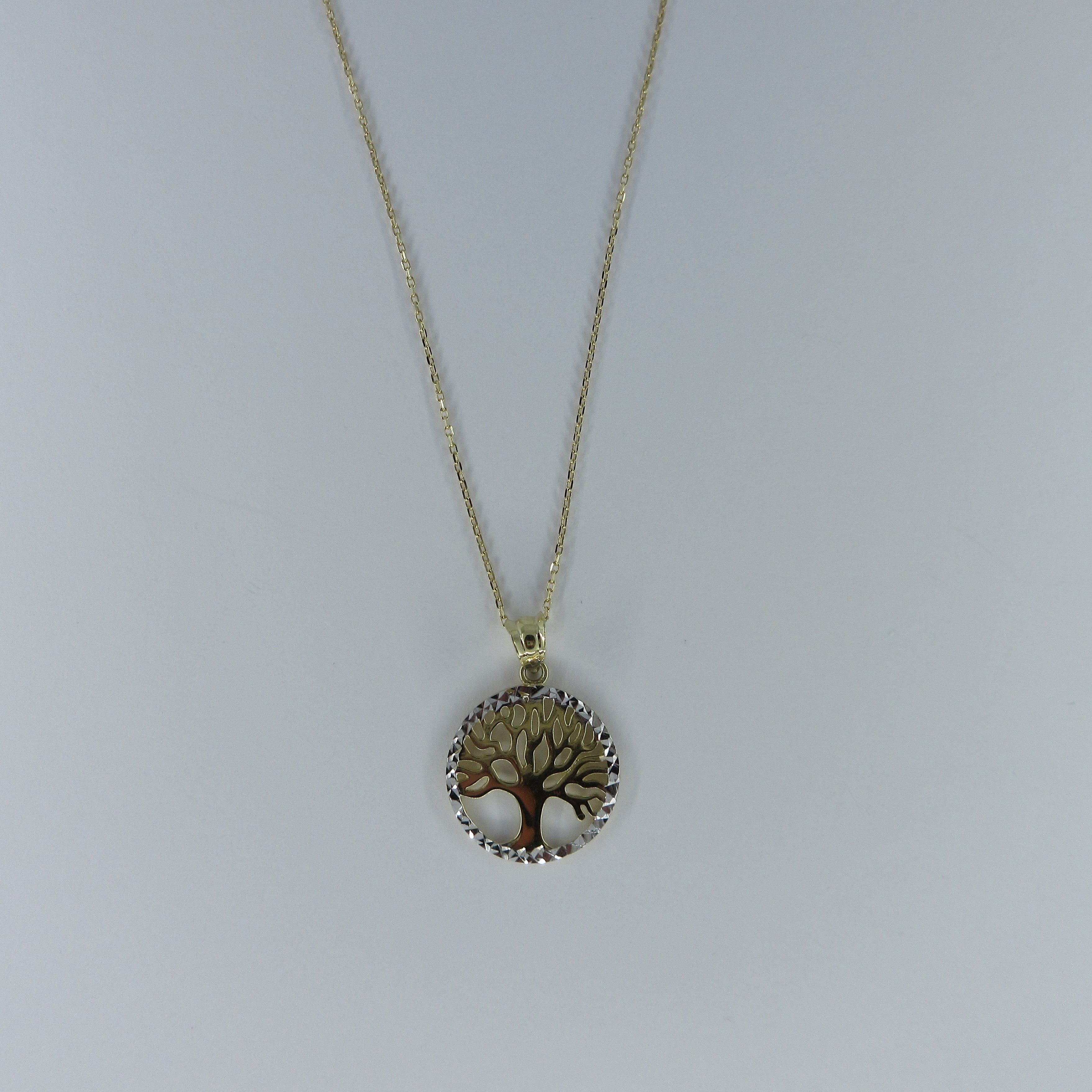 9ct Yellow Gold Tree of Life Necklace