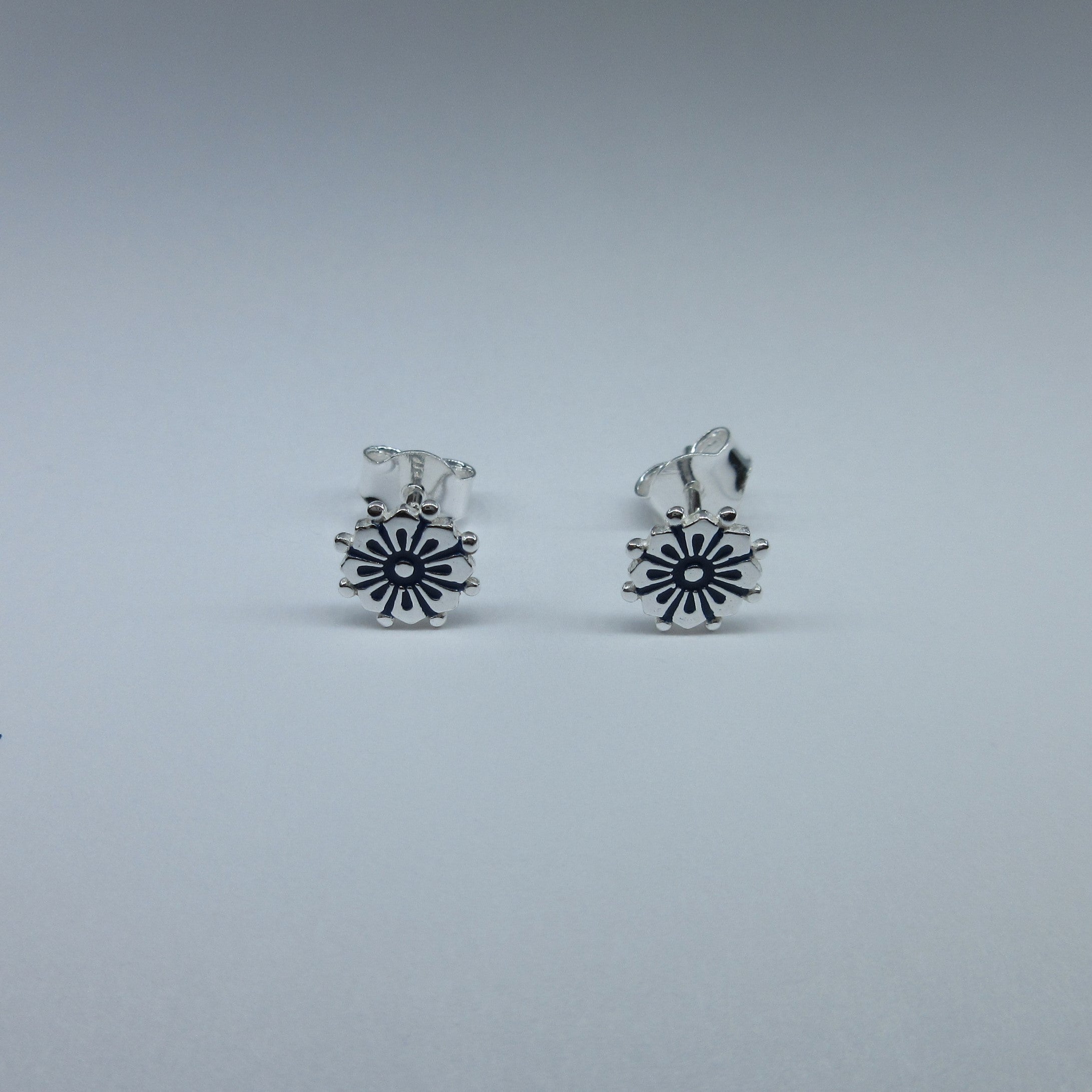 Silver Stud Fancy Earrings