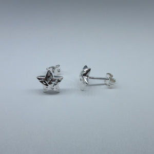 Silver Star Stud Earrings