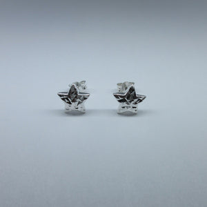 Silver Star Stud Earrings