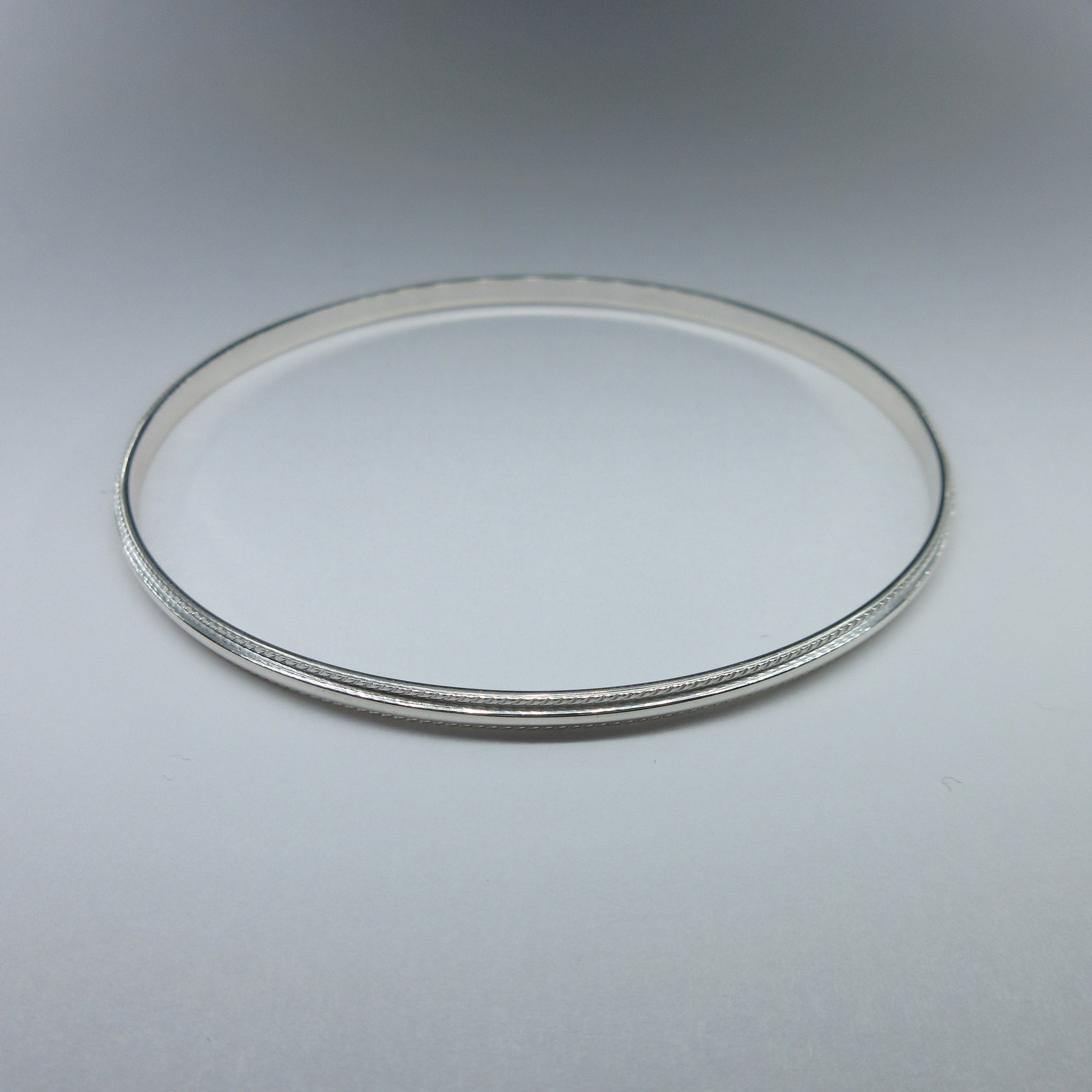 Ladies Silver Stacker Bangle