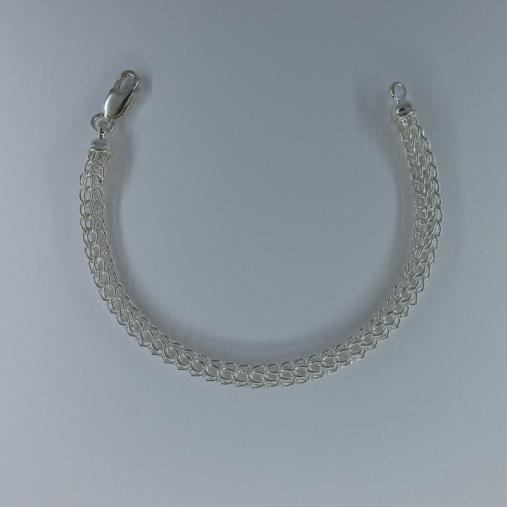 Ladies Silver Spiga Link Bracelet