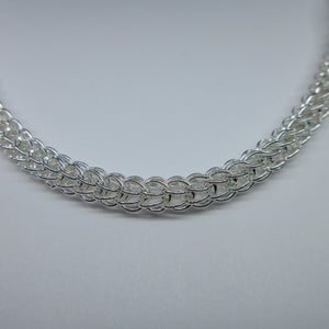 Ladies Silver Round Link Bracelet