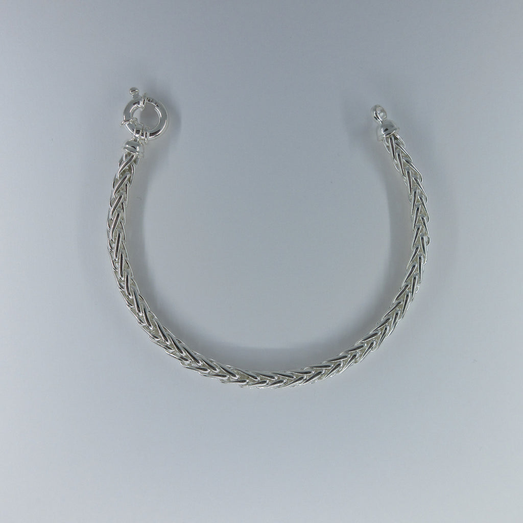 Ladies Silver Fancy Link Bracelet