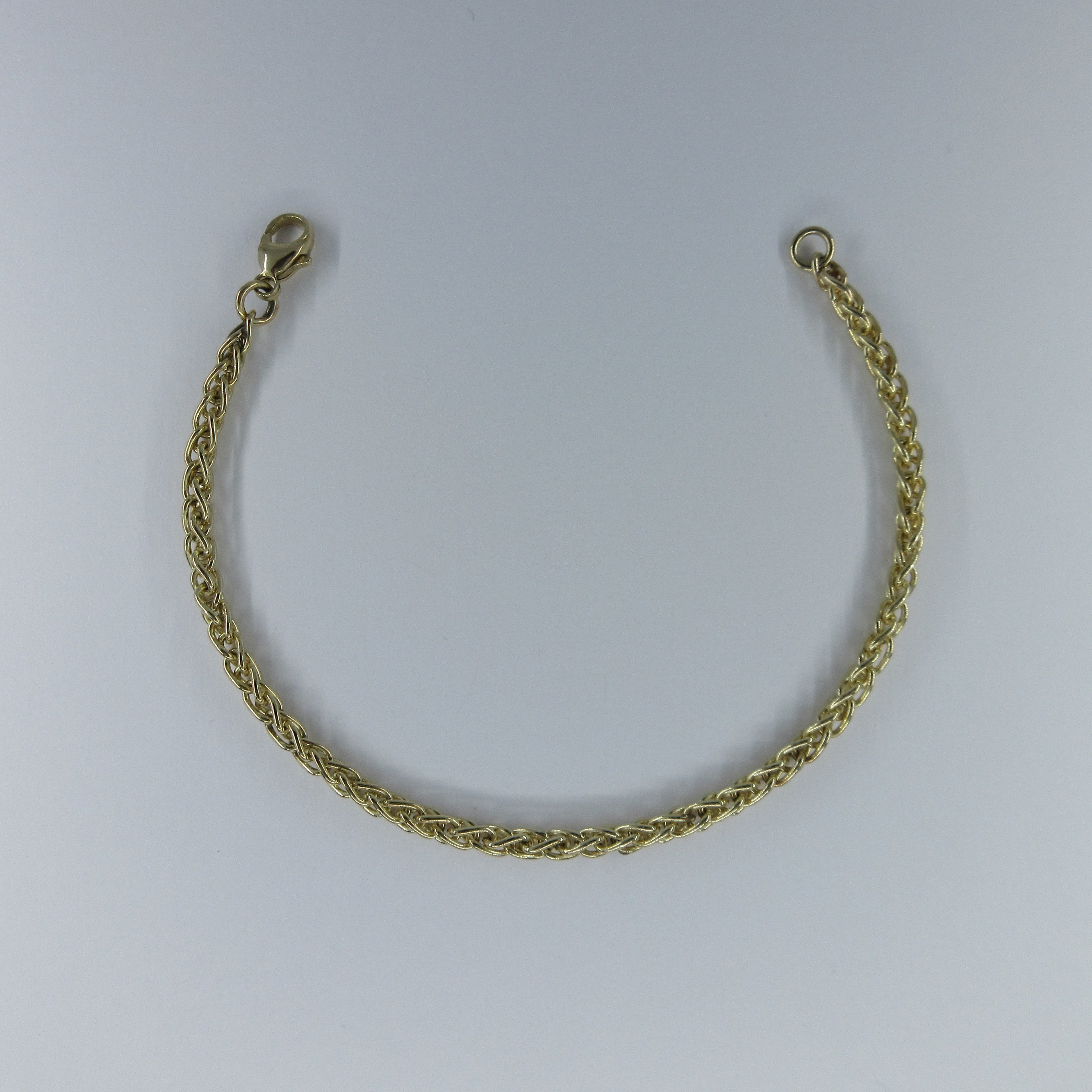 Ladies 9ct Yellow Gold Spiga Bracelet