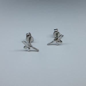 Silver Fairy Stud Earrings