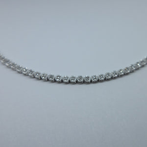 Ladies 9ct White Gold Diamond Tennis Bracelet