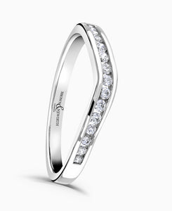 9ct white gold diamond wedding/eternity ring