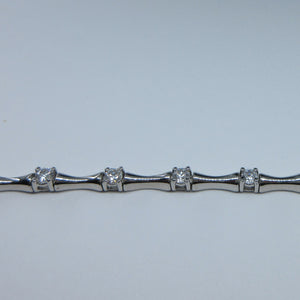 Ladies Silver C/Z Bracelet