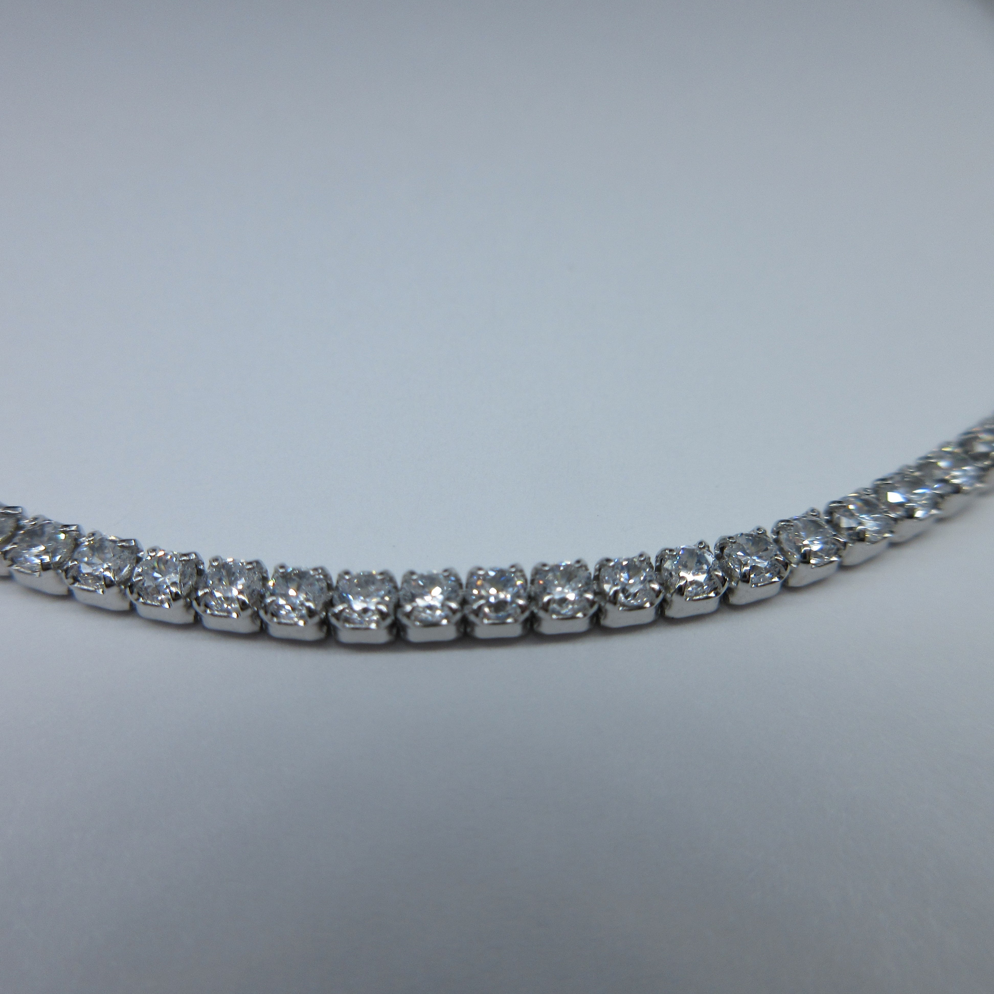 Ladies Silver C/Z Tennis Bracelet