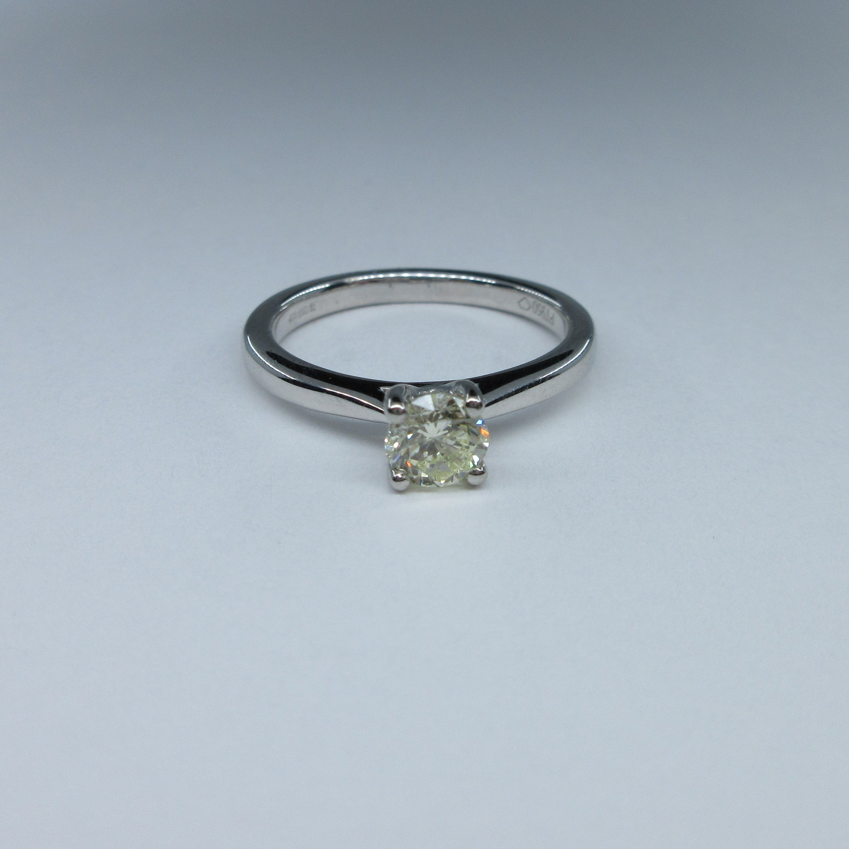 Platinum Diamond Solitaire Ring