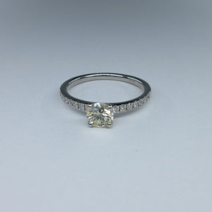 Platinum Diamond Solitaire Ring