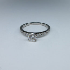 Platinum Diamond Solitaire Ring