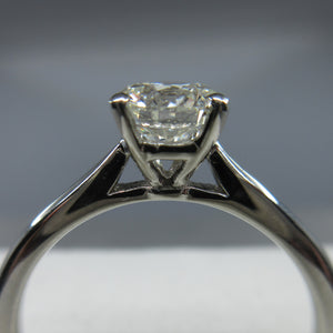 Platinum Diamond Solitaire Ring